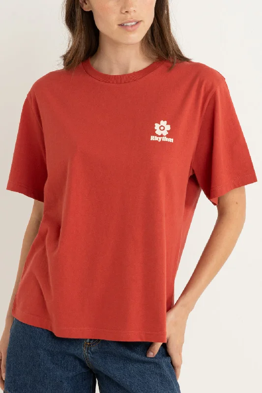 Scenescape Oversized T-Shirt Red